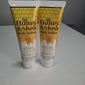 Barwa Comestic Two (2) Honey & Shea Body Lotion Moisturizing Made In Porland